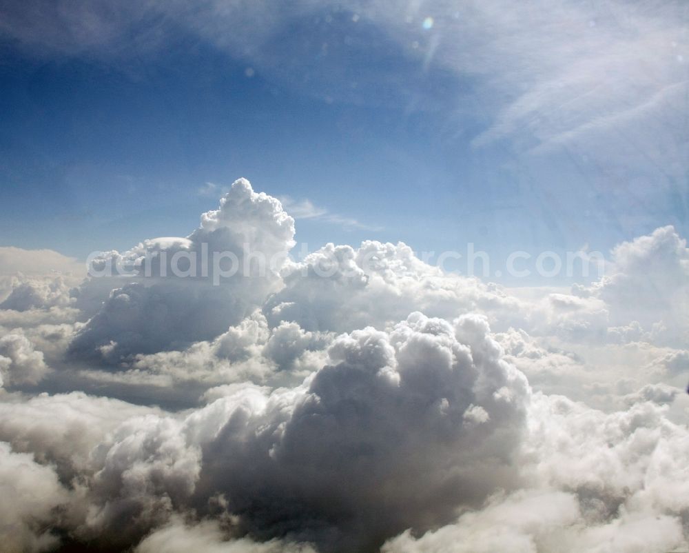 Imranli from above - View of a cloud formation over the village / Köyü Imrali in the Pontic Mountains at an altitude of about 3500 m in the province / Il Kastamonu in Turkey / Turkiye