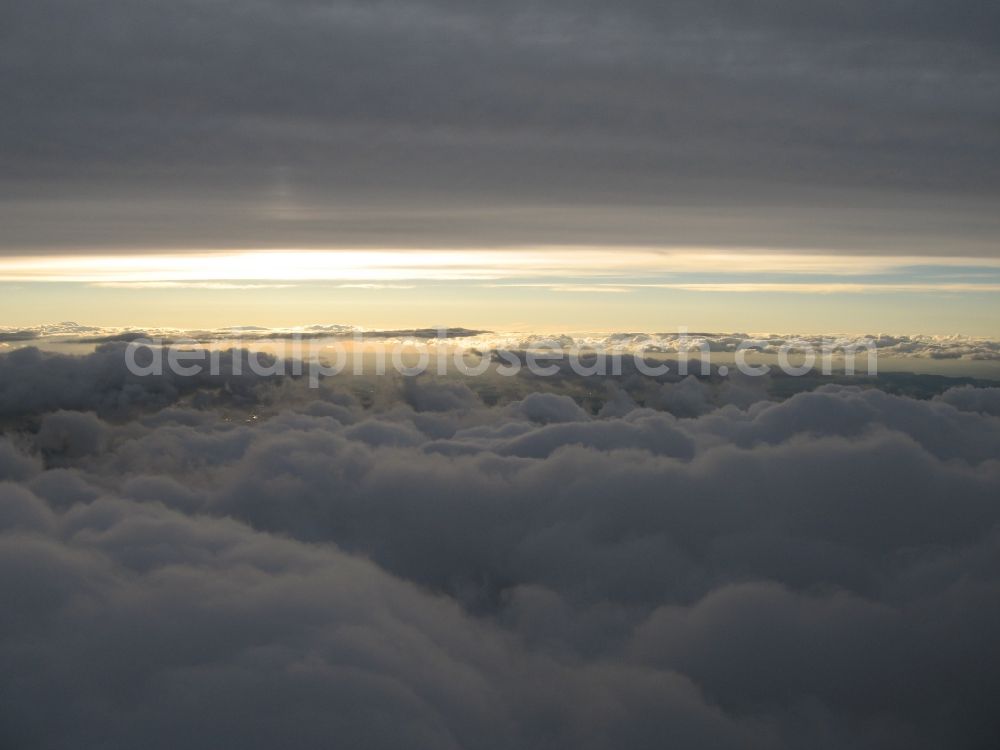 Aerial photograph Dürnau - High and low level layer clouds in Duernau Baden-Wuerttemberg