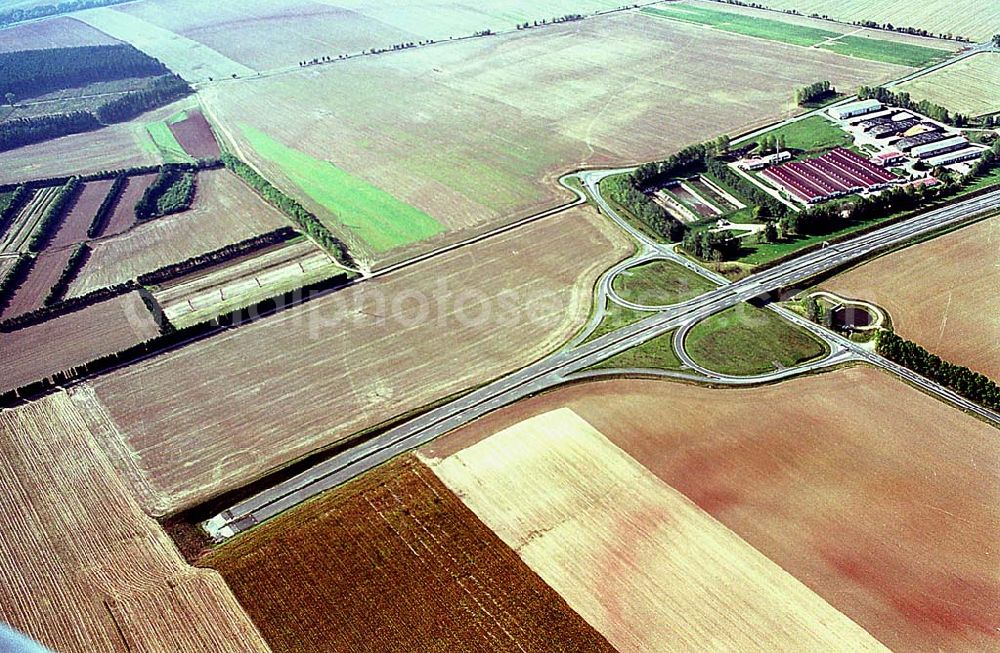 Aerial photograph Worbis/ Hessen - Fertiges Teilstück der A36