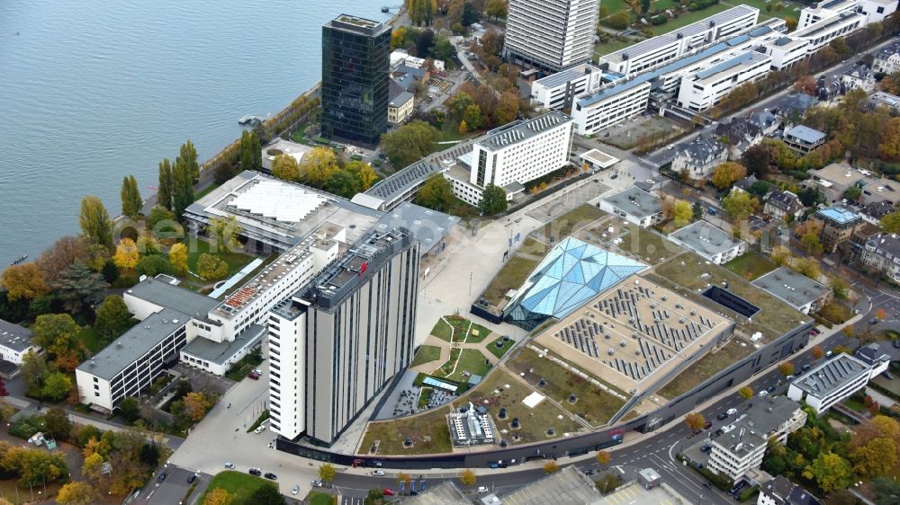 Aerial photograph Bonn - World Conference Center on Platz of Vereinten Nationen in Bonn in the state North Rhine-Westphalia, Germany