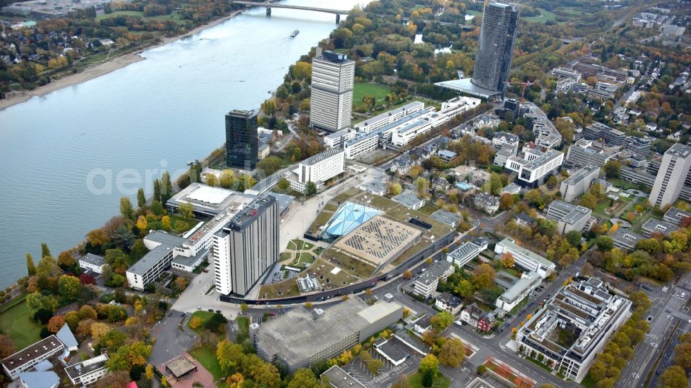 Aerial image Bonn - World Conference Center on Platz of Vereinten Nationen in Bonn in the state North Rhine-Westphalia, Germany