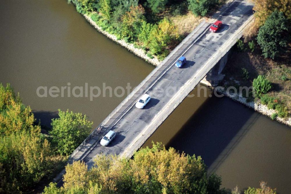 Wusterwitz from above - Blick auf die Wusterwitzer Brücke am Elbe-Havel-Kanal