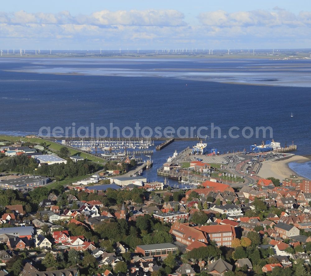 Wyk auf Föhr from the bird's eye view: Wyk on the island of Fohr in Schleswig-Holstein