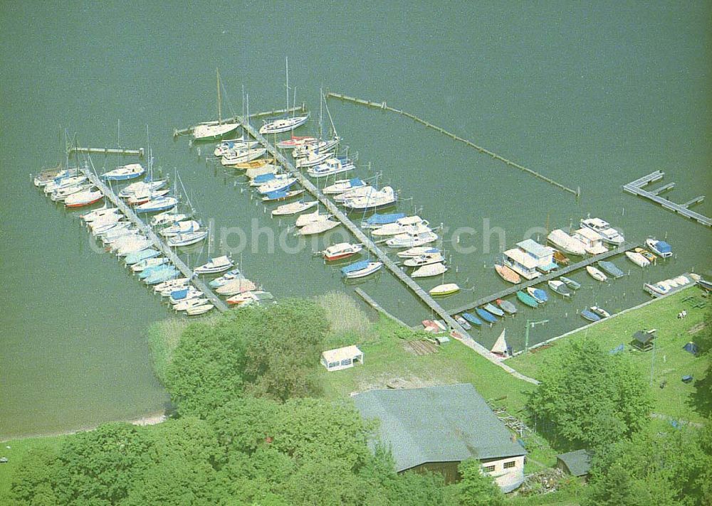 Aerial image Diensdorf - Yachthafen Diensdorf am Scharmützelsee in Brandenburg