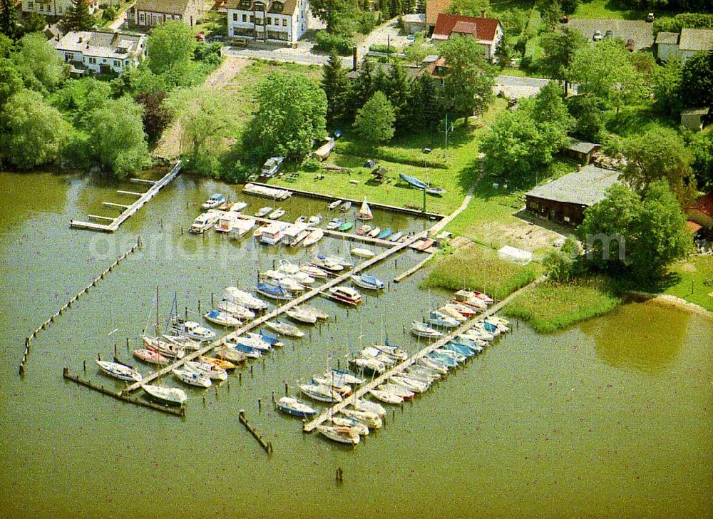 Aerial image Diensdorf - Yachthafen Diensdorf am Scharmützelsee in Brandenburg