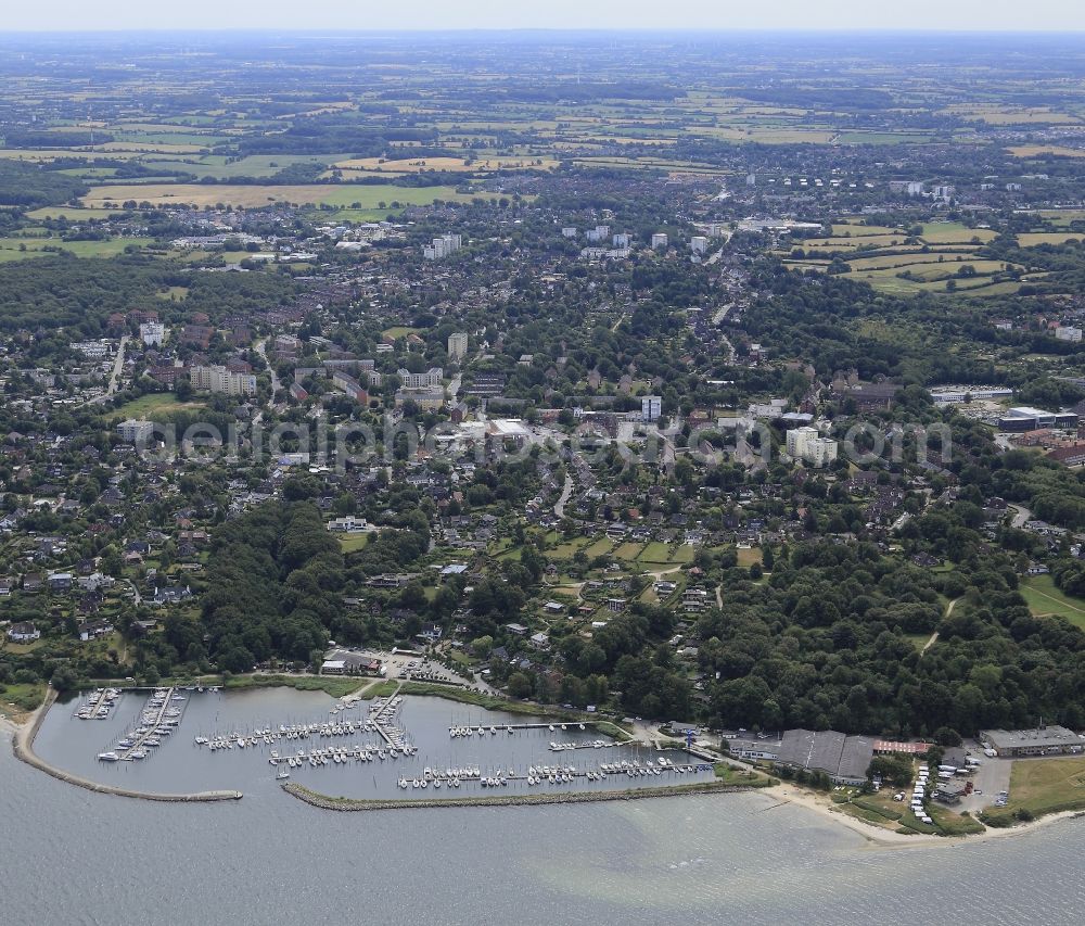 Flensburg from above - Marina in Flensburg in Schleswig-Holstein