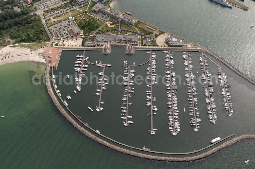 Aerial image Rostock Hohe Dühne - View the marina Hohe Düne near Warnemünde