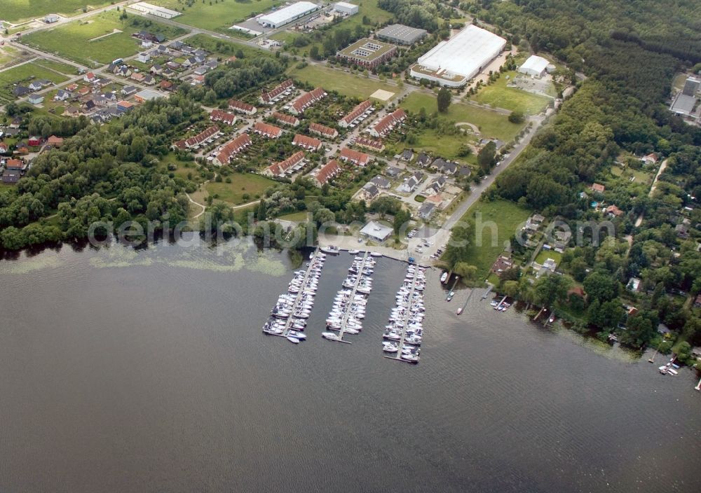 Aerial photograph Werder - Marina on Zernsee in Werder Havel in Brandenburg