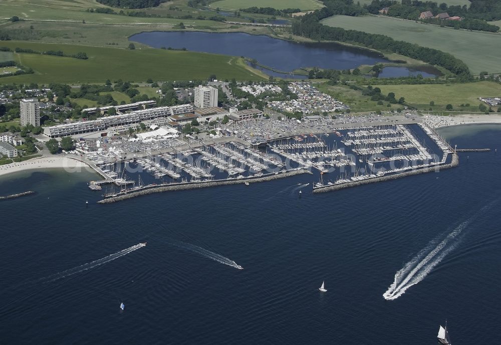 Aerial image Kiel - Marina - Olympiazentrum Schilksee in Kiel in Schleswig-Holstein