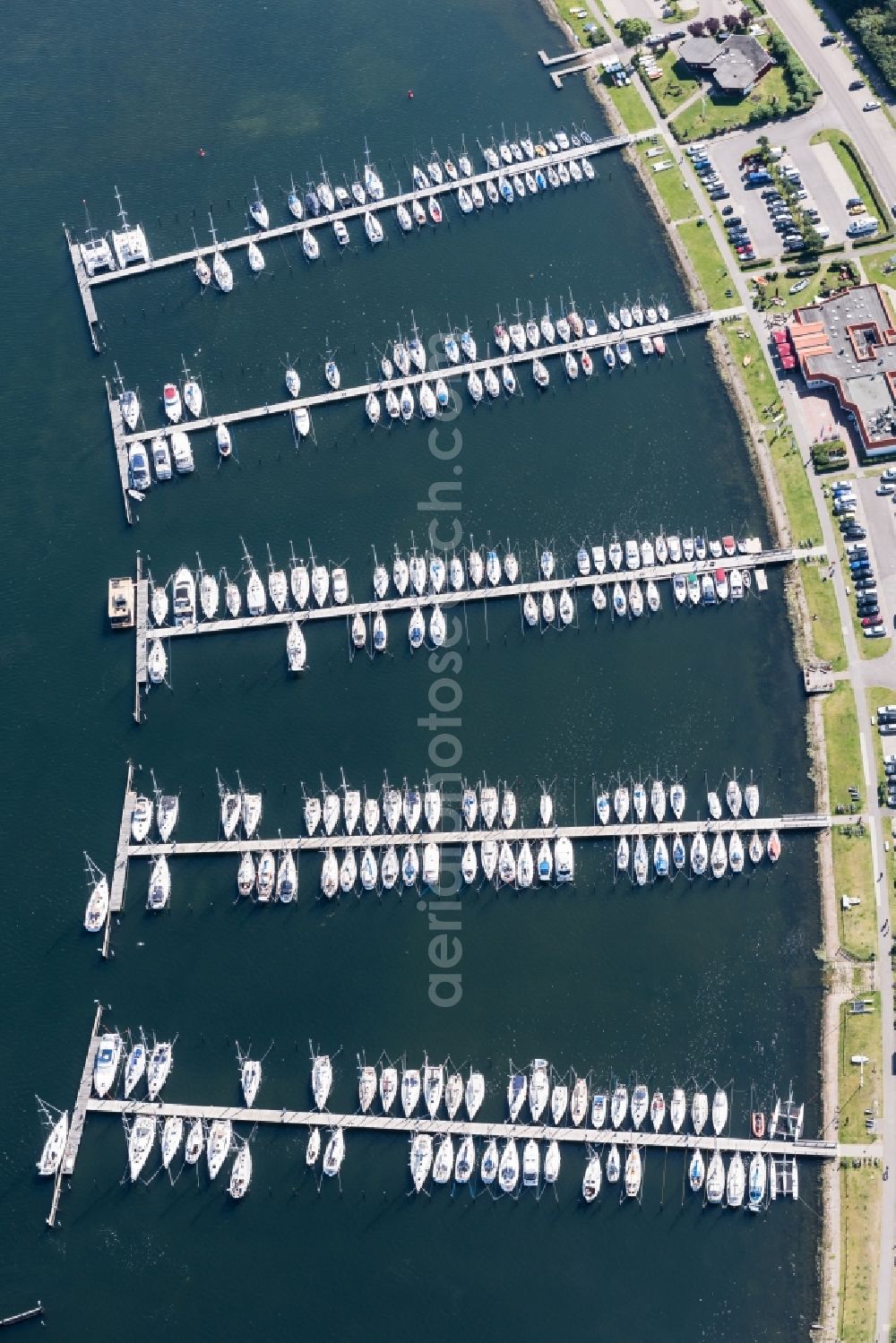 Aerial photograph Fehmarn - Marina in Burg on Fehmarn in the state of Schleswig-Holstein