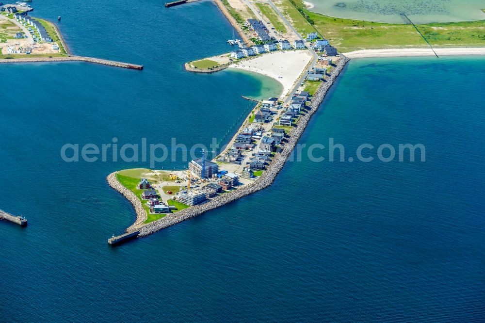 Kappeln from the bird's eye view: Pleasure boat marina with docks and moorings on the shore area Ostsee in Kappeln in the state Schleswig-Holstein, Germany