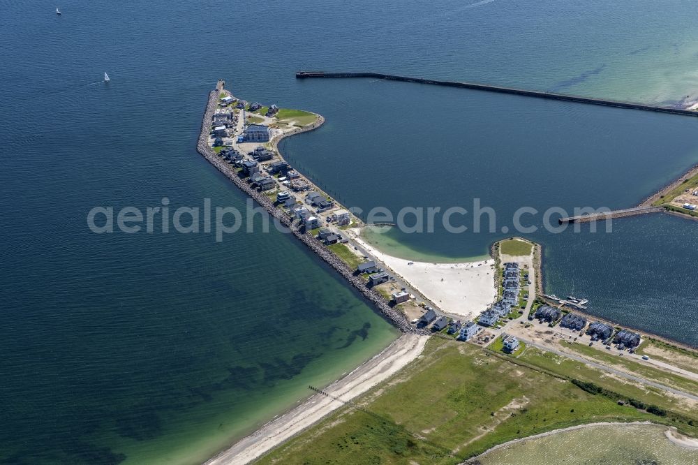 Aerial photograph Kappeln - Pleasure boat marina with docks and moorings on the shore area Ostsee in Kappeln in the state Schleswig-Holstein, Germany