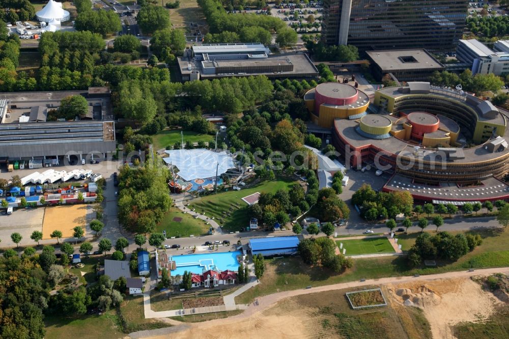 Aerial photograph Mainz - Studios and TV stations ZDF in Mainz in Rhineland-Palatinate