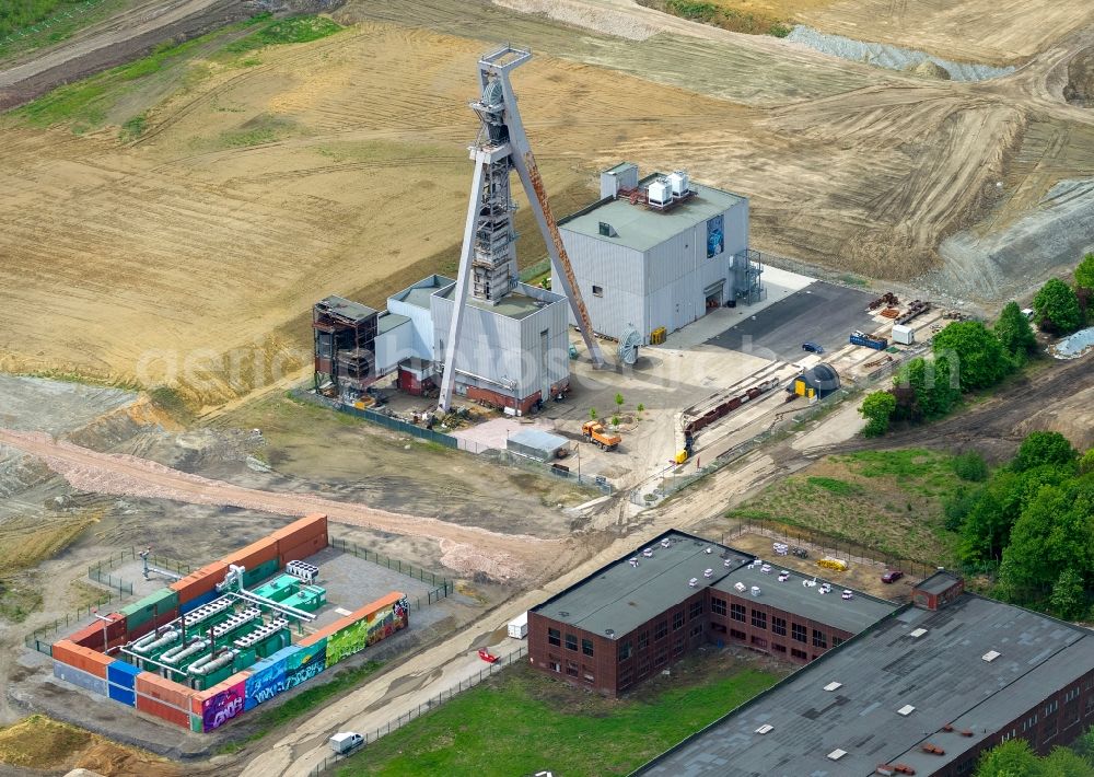 Aerial image Gelsenkirchen OT Buer - View of the former coal-mine Hugo in the district of Buer in Gelsenkirchen in the state of North Rhine-Westphalia