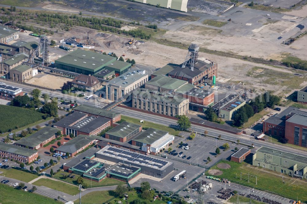 Aerial photograph Ibbenbüren - Zeche Oeynhausen on power plants and exhaust towers of thermal power station in the district Schafberg in Ibbenbueren in the state North Rhine-Westphalia, Germany