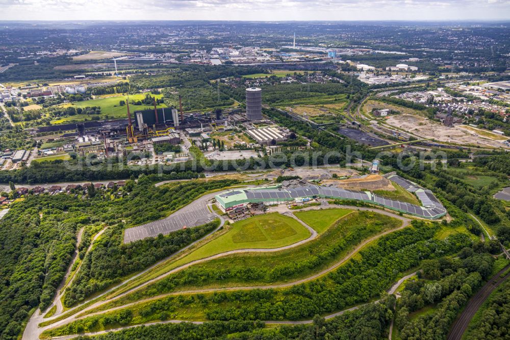 Bottrop from the bird's eye view: the mine Prosper and the alpine center in Bottrop at Ruhrgebiet in the state of North Rhine-Westphalia