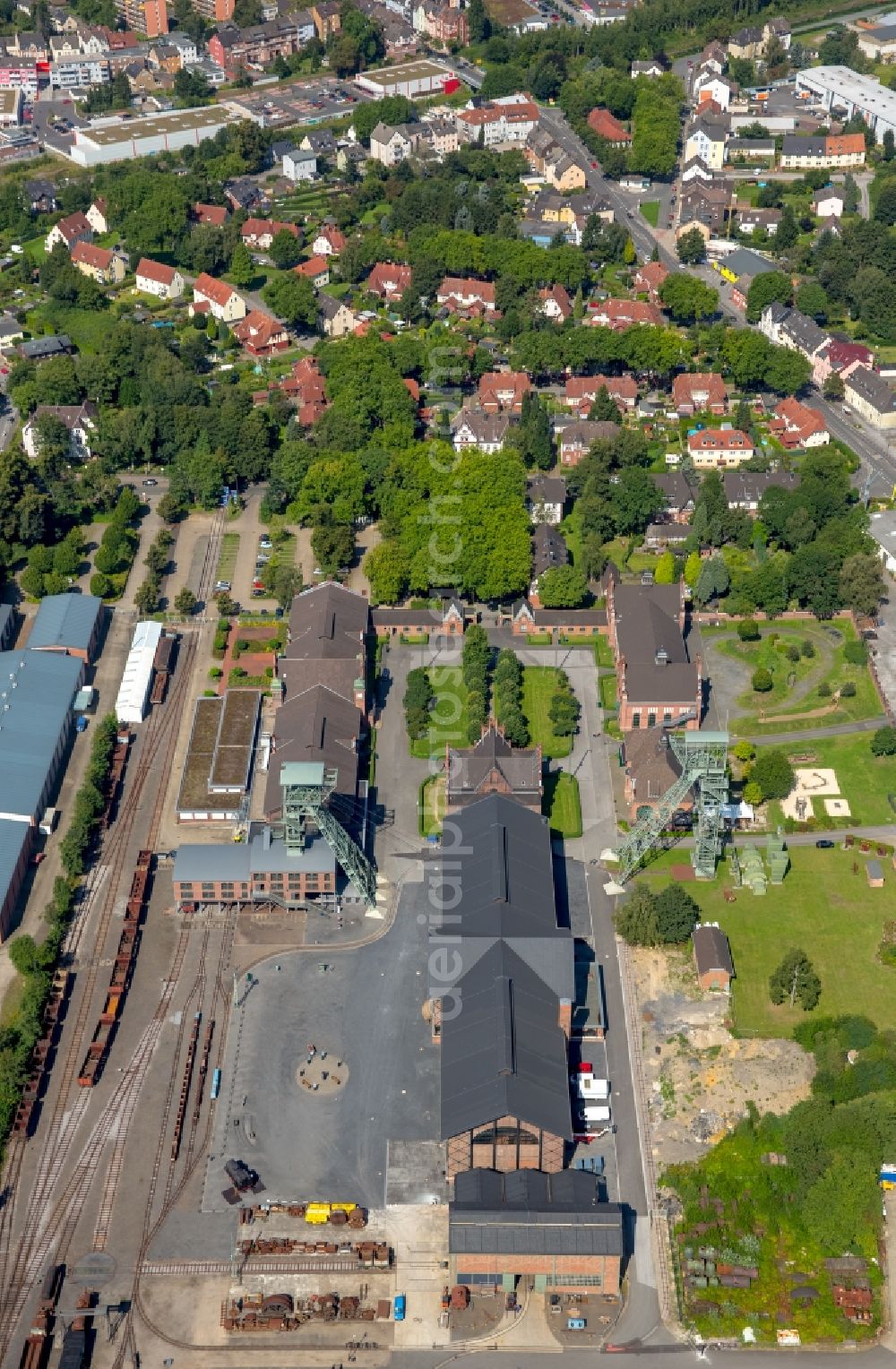 Dortmund from the bird's eye view: View of the pit Zollern in Dortmund in the state North Rhine-Westphalia