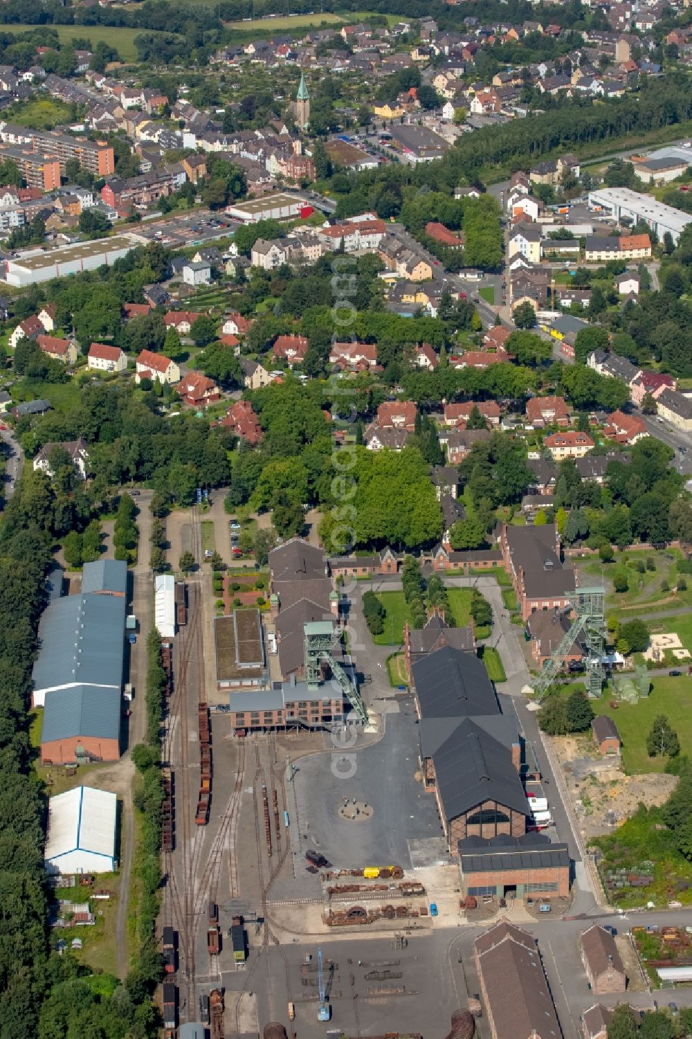 Aerial image Dortmund - View of the pit Zollern in Dortmund in the state North Rhine-Westphalia