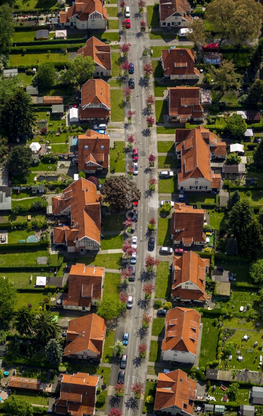 Aerial image Herne - Colliery settlement Teutoburgia in Herne - Boernig in the Ruhr area in North Rhine-Westphalia