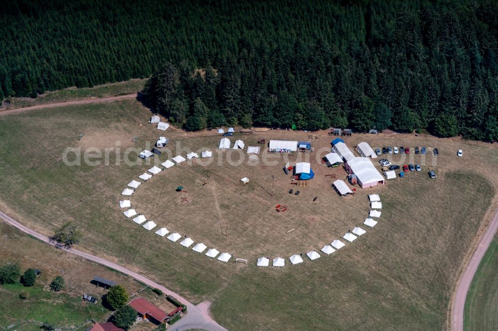 Aerial image Freiamt - Summer Camp in Freiamt in the state Baden-Wurttemberg, Germany