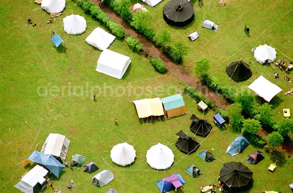 Hohenziatz/ Sachsen-Anhalt from above - 