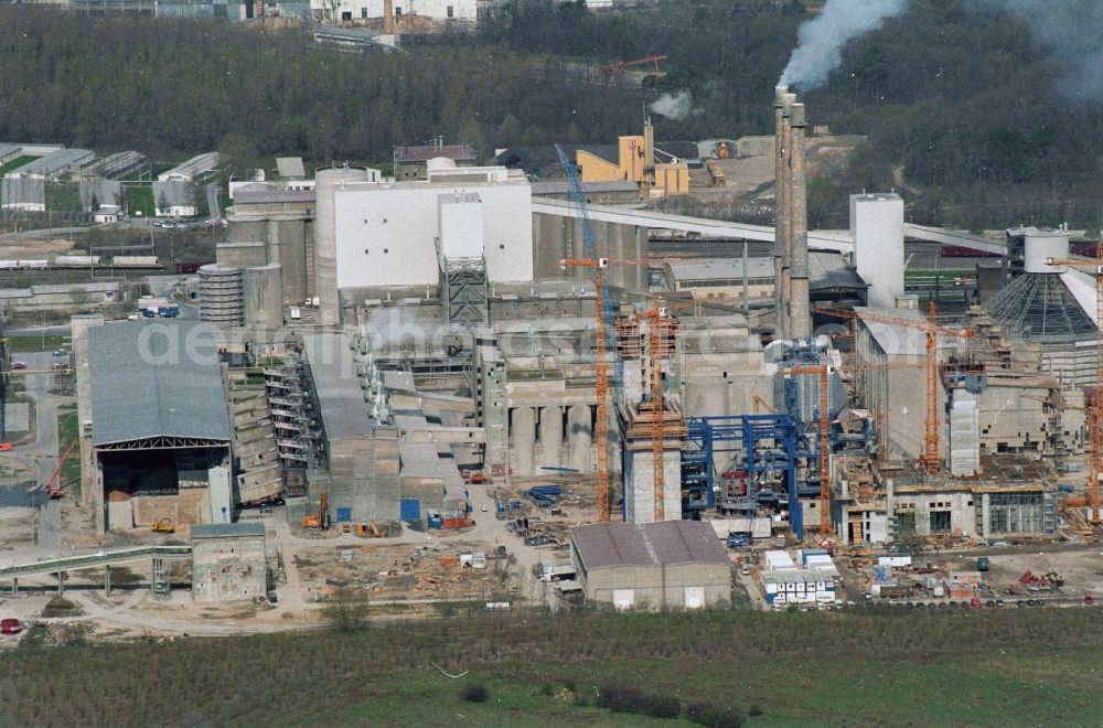 Aerial image Rüdersdorf - CEMEX cement plant in Ruedersdorf in Brandenburg