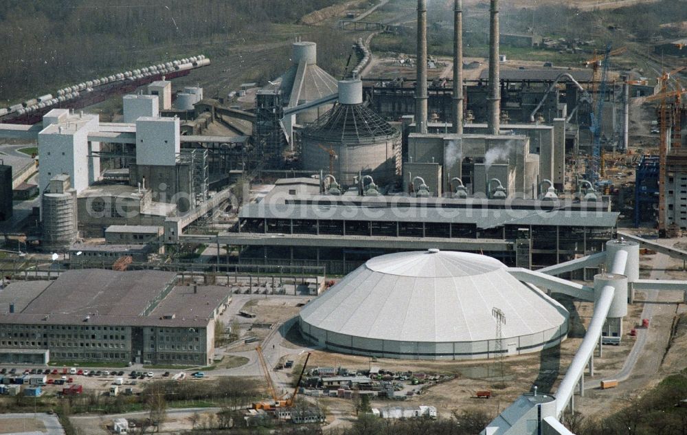 Rüdersdorf from the bird's eye view: CEMEX cement plant in Ruedersdorf in Brandenburg