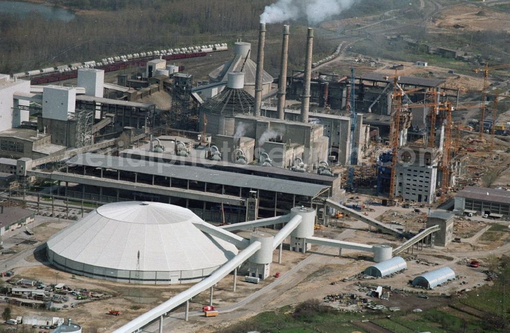 Aerial photograph Rüdersdorf - CEMEX cement plant in Ruedersdorf in Brandenburg