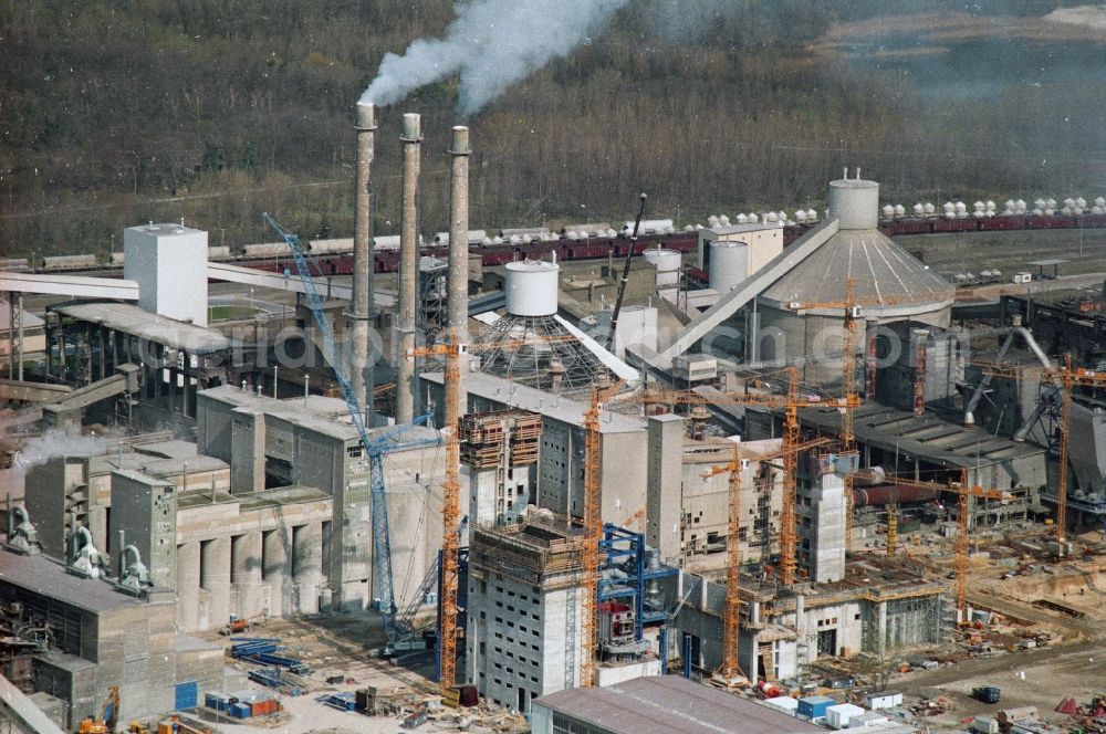 Rüdersdorf from the bird's eye view: CEMEX cement plant in Ruedersdorf in Brandenburg