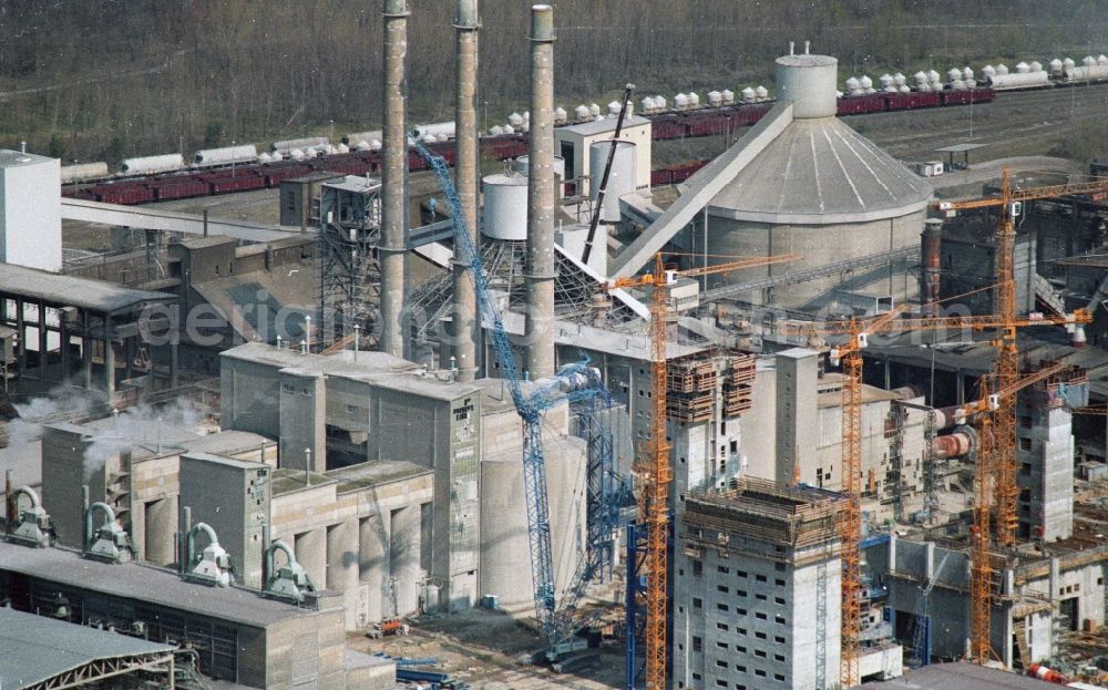 Aerial image Rüdersdorf - CEMEX cement plant in Ruedersdorf in Brandenburg