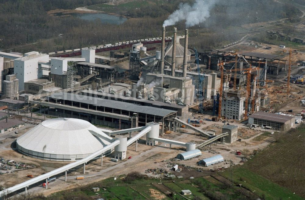 Aerial photograph Rüdersdorf - CEMEX cement plant in Ruedersdorf in Brandenburg