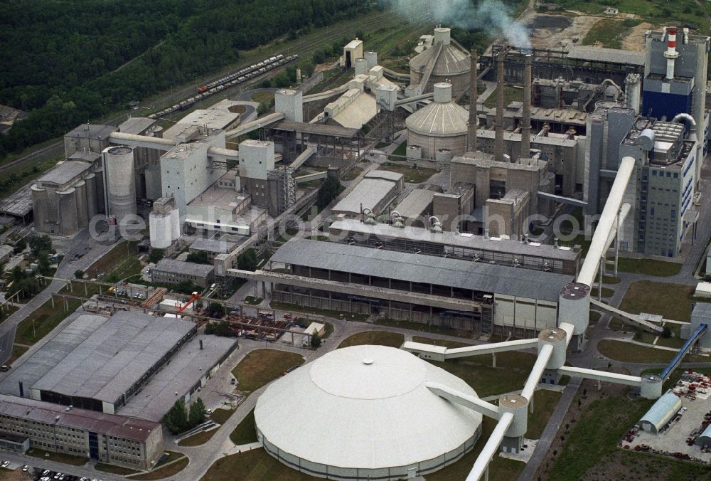 Aerial image Rüdersdorf - CEMEX cement plant in Rüdersdorf in Brandenburg