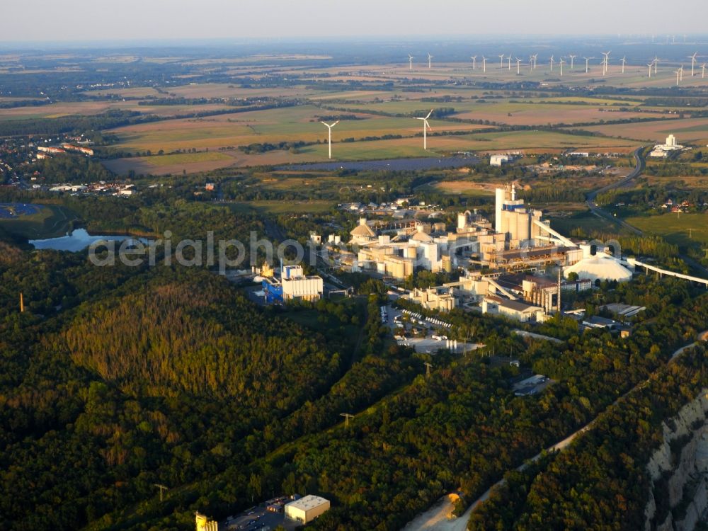 Rüdersdorf from the bird's eye view: CEMEX cement plant in Ruedersdorf in Brandenburg