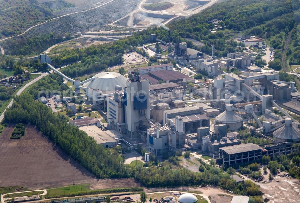 Aerial photograph Rüdersdorf - CEMEX cement plant in Ruedersdorf in Brandenburg