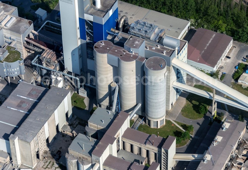 Rüdersdorf from above - CEMEX cement plant in Ruedersdorf in Brandenburg