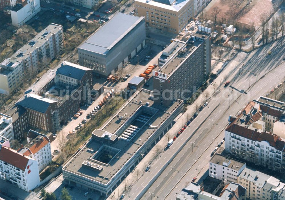 Berlin - Wilmersdorf from the bird's eye view: Zentrale der Landesbank Berlin an der Bundesallee in Berlin-Wilmersdorf.