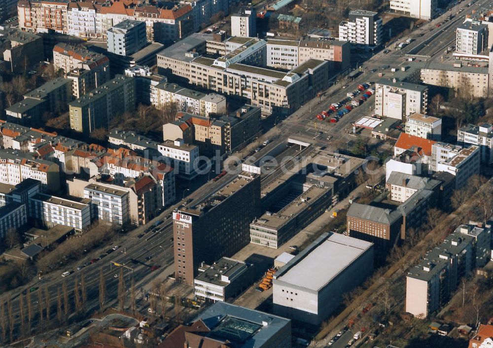 Berlin - Wilmersdorf from the bird's eye view: Zentrale der Landesbank Berlin an der Bundesallee in Berlin-Wilmersdorf.