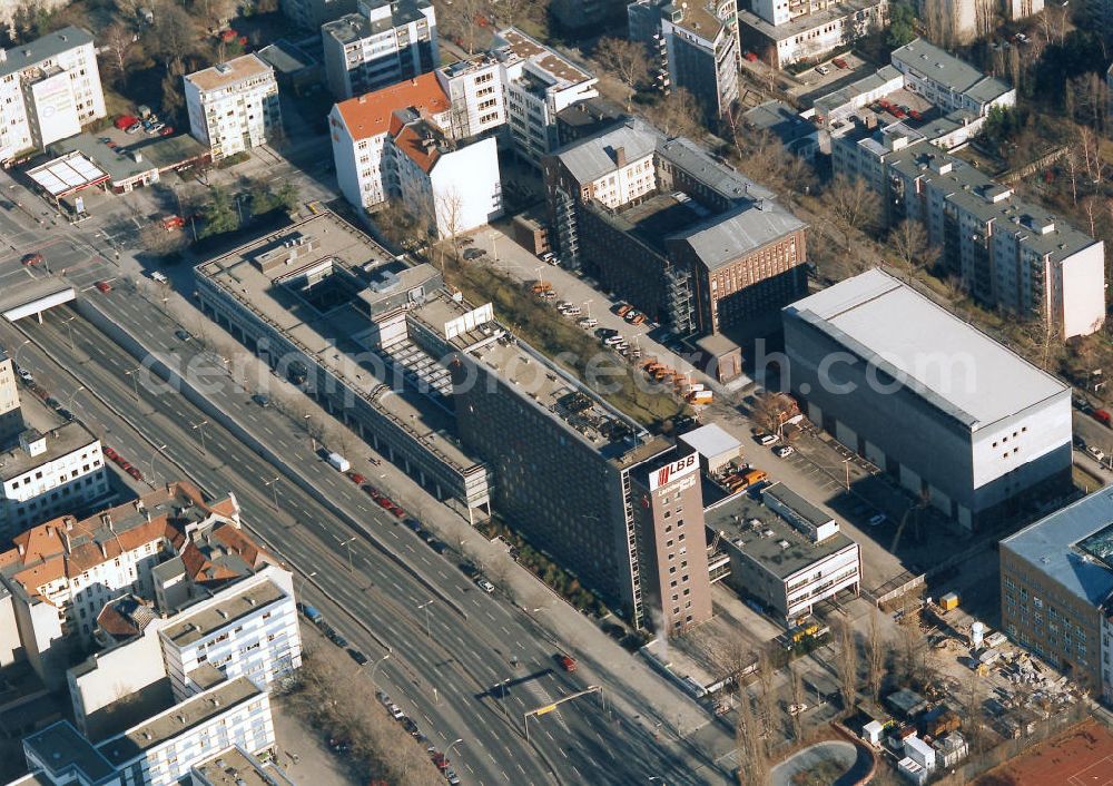 Berlin - Wilmersdorf from the bird's eye view: Zentrale der Landesbank Berlin an der Bundesallee in Berlin-Wilmersdorf.