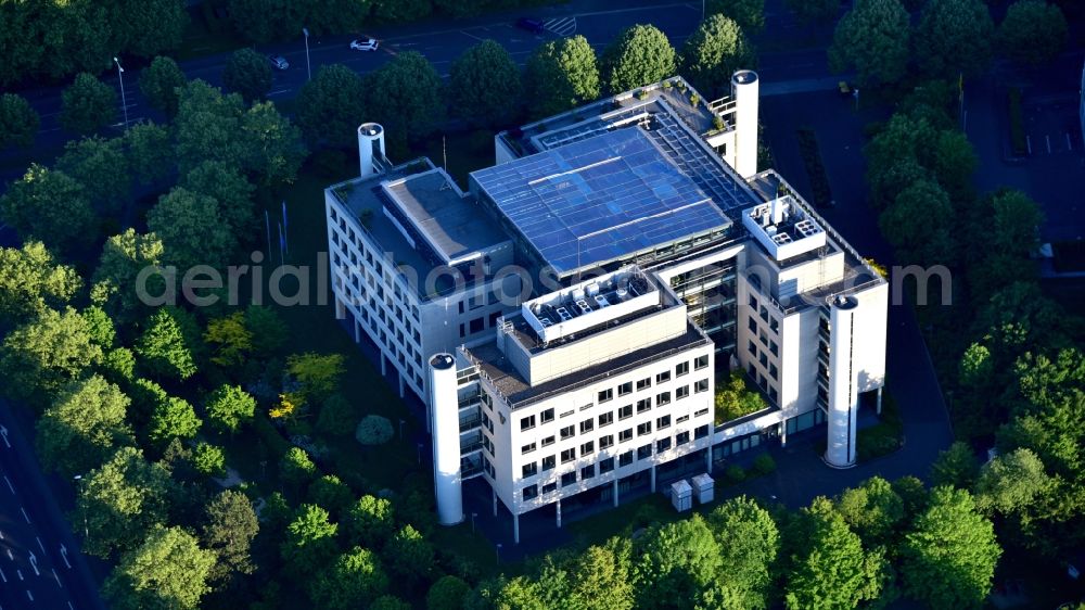 Bonn from above - Head office of Volksbank Koeln Bonn eG in Bonn in the state North Rhine-Westphalia, Germany