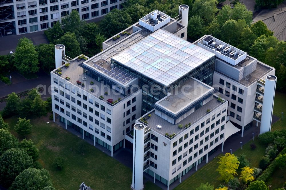 Bonn from the bird's eye view: Head office of Volksbank Koeln Bonn eG in Bonn in the state North Rhine-Westphalia, Germany