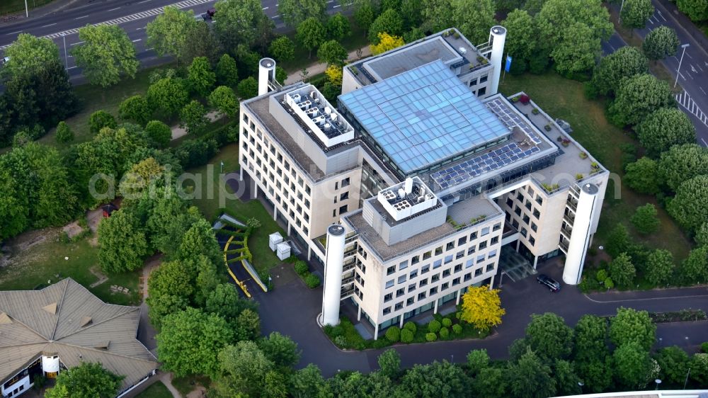 Bonn from above - Head office of Volksbank Koeln Bonn eG in Bonn in the state North Rhine-Westphalia, Germany