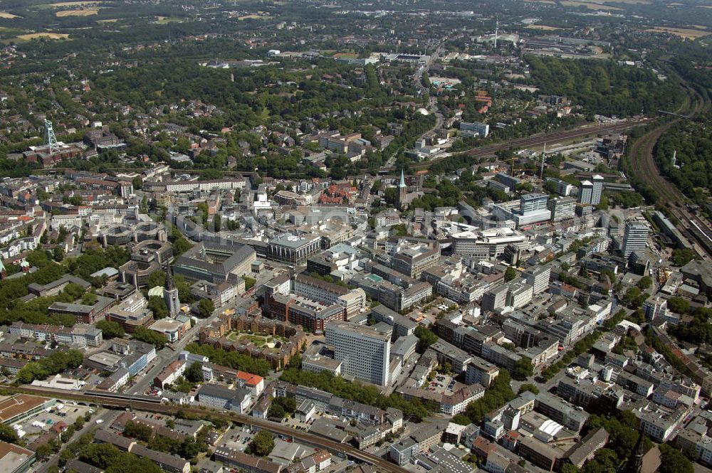 Bochum from above - Blick auf das Zentrum von Bochum.