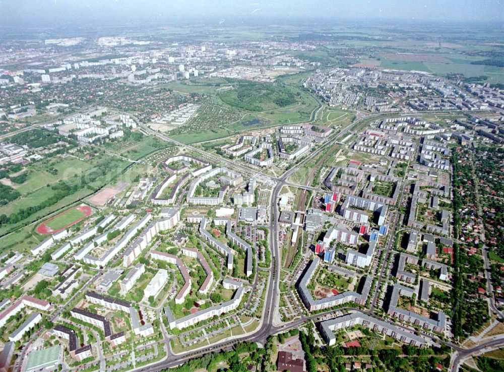 Berlin - Hellersdorf from above - Zentrum vom Hellersdorf.