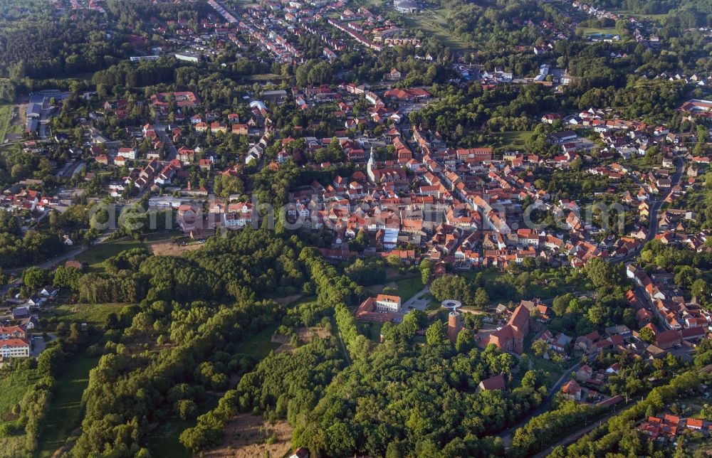 Aerial photograph Belzig - Center of the town of Bad Belzig in Brandenburg