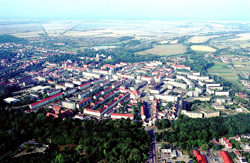 Zerbst / Sachsen-Anhalt from above - Zerbst / Sachsen-Anhalt Stadtansicht von Zerbst mit Stadtzentrum in Sachsen-Anhalt