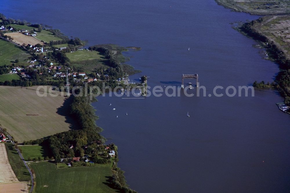 Karnin from above - Destroyed Railway Bridge at Karnin on the island of Usedom in Mecklenburg Western Pomerania