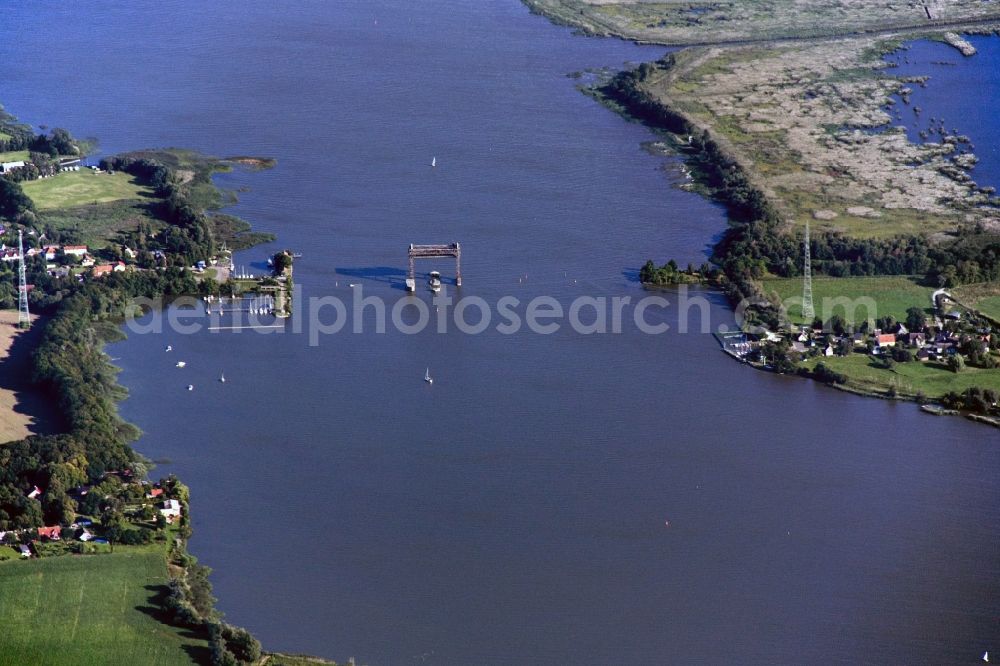 Aerial photograph Karnin - Destroyed Railway Bridge at Karnin on the island of Usedom in Mecklenburg Western Pomerania