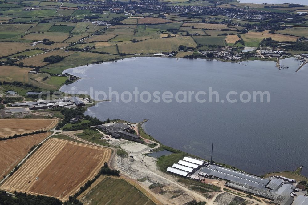 Aerial photograph Sonderburg - Brickworks at Nyboel Nor west of Sønderborg in Denmark