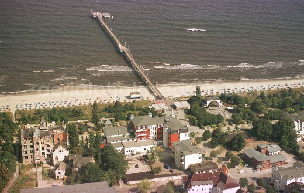 Aerial image Zinnowitz / Usedom - Zinnowitz mit Seebrücke.