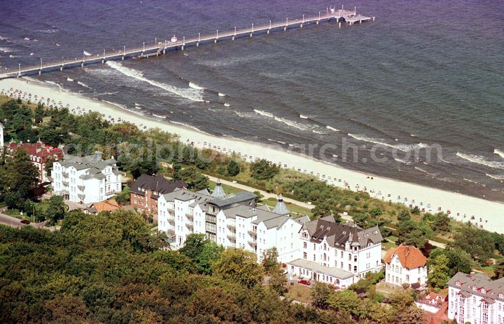 Aerial image Zinnowitz / Usedom - Zinnowitz mit Seebrücke.